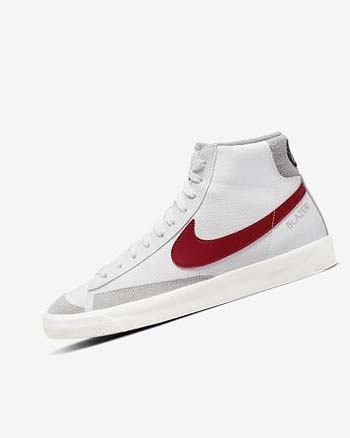 Nike Blazer Mid '77 Blancos Grises Claro Rojos | MX 3085